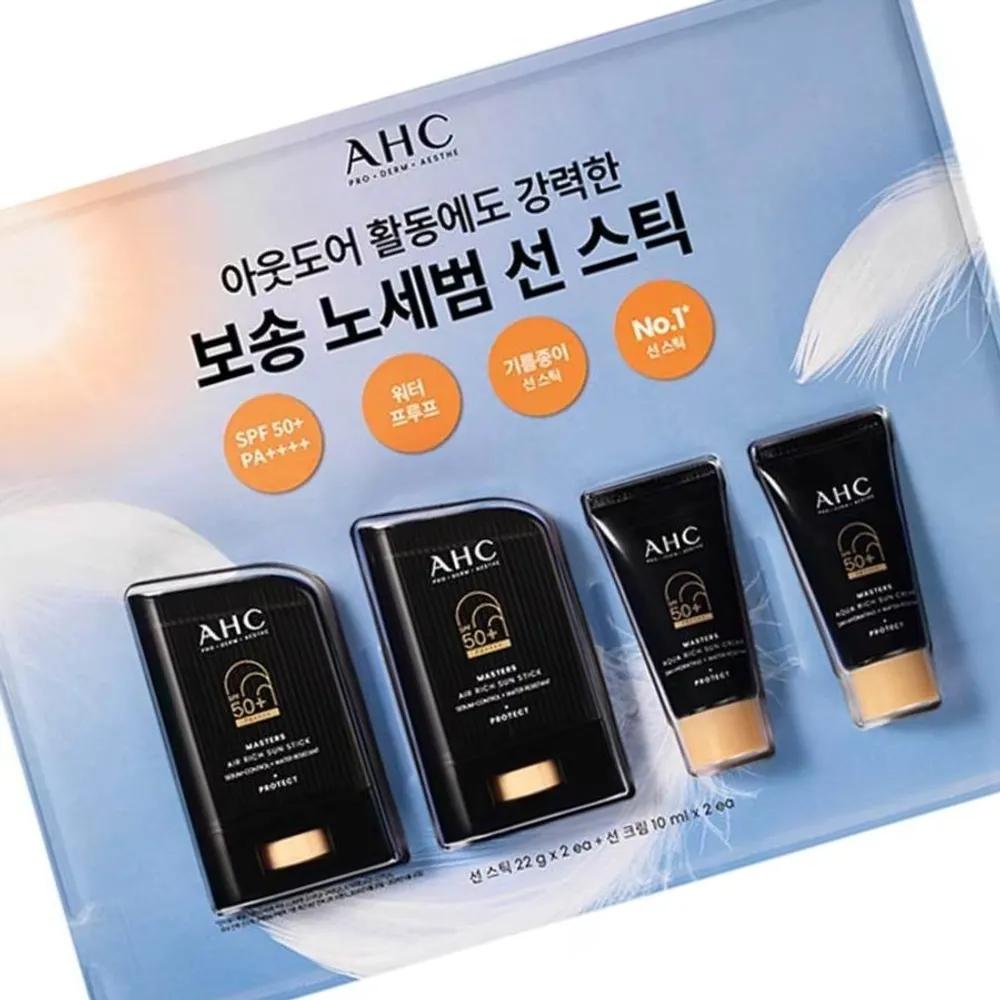 Солнцезащитный карандаш AHC Masters Sun Stick 22 г x 2 + солнцезащитный крем 10 г x 2