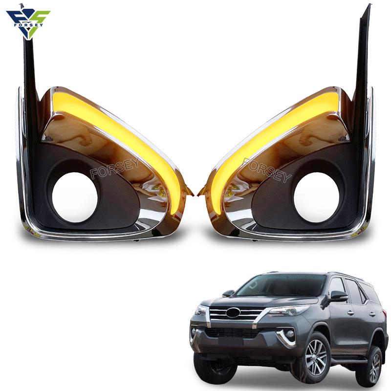 Fortuner 2016-2018 LED Daytime Running Lights Plastic