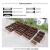 HANDUNYOU Outdoor Wooden Planter Box with Partition