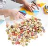 Flower Buttons Retro Rich   Vivid Colors   Wood Wide Application Craft Buttons for Clothing Bag