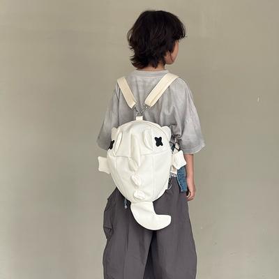 Schultasche Cartoon Leichtgewicht Vielseitiger Rucksack Ausländischer Stil Einfarbig Kreative Kindertasche
