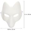 ARTIBETTER Halloween Costumes Fox Mask Halloween Fox Masks Blank Fox Masks Fox Costume Masks Halloween Blank Masks Female DIY Blank Kids Mask