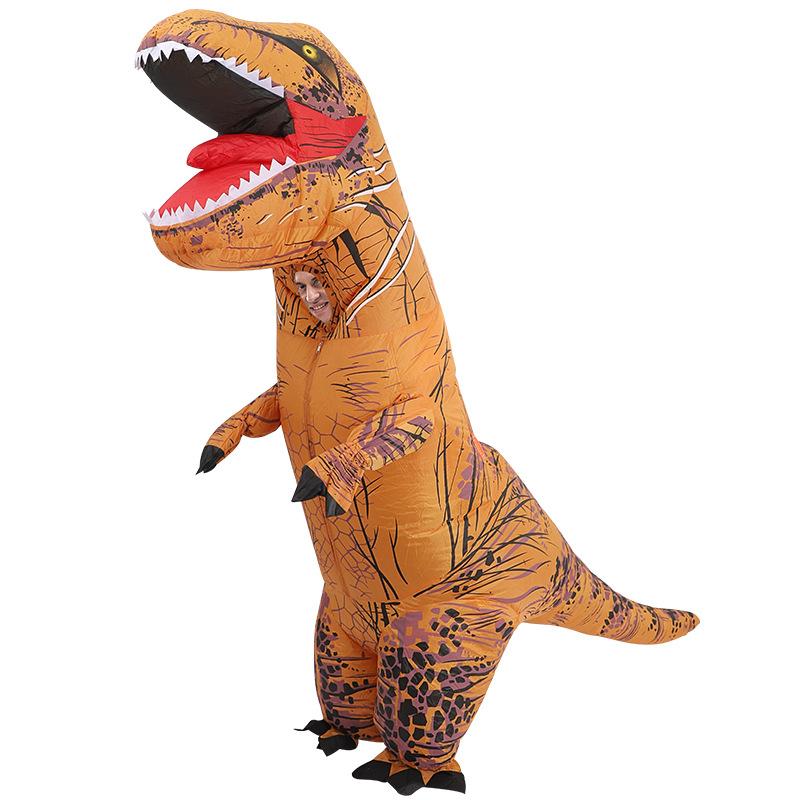 Креативная мультяшная кукла надувная одежда шоу лицо Тираннозавр Рекс 220 см надувная одежда карнавал вечеринка танцевальный костюм 150-190CM