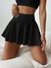 Women's Versatile Summer Casual Skirt: Age-Reducing, Waist-Gathering, Pocketed Lazy Style