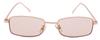 Cyphus Colored Sunglasses for Men and Colored Square Fashion UV Trendy [CYPHUS] Women, Unisex, Lenses, Shape, Glasses, Protection, (Gold/Light Brown)