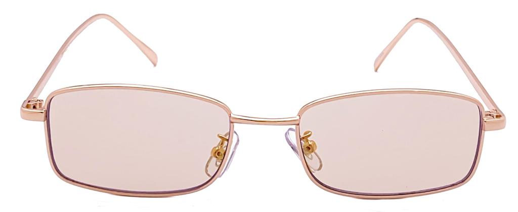 Cyphus Colored Sunglasses for Men and Colored Square Fashion UV Trendy [CYPHUS] Women, Unisex, Lenses, Shape, Glasses, Protection, (Gold/Light Brown)