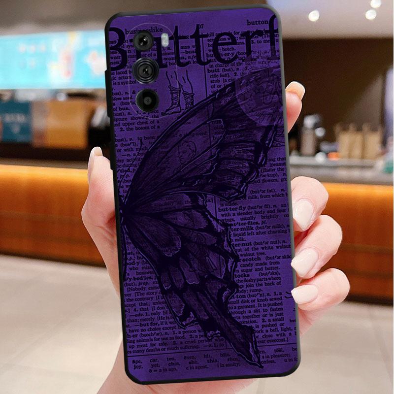 Pink Butterfly Funda Phone Case For Motorola Edge 50 40 Pro 60 50 40 30 Ultra Neo Fusion Moto G Play G Stylus G Power G