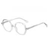 New TR90 Full-frame Glasses Frame Japanese Plate Pin Round Glasses Retro Thick Border Blue Flat Mirror