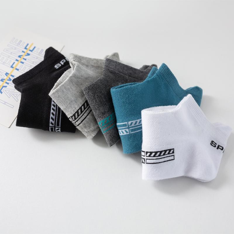 High Quality 10 Pairs Men Socks Breathable Cotton Summer Sports Boat Sock Mesh Casual Athletic Thin Cut Short Sokken Plus Size 37-48