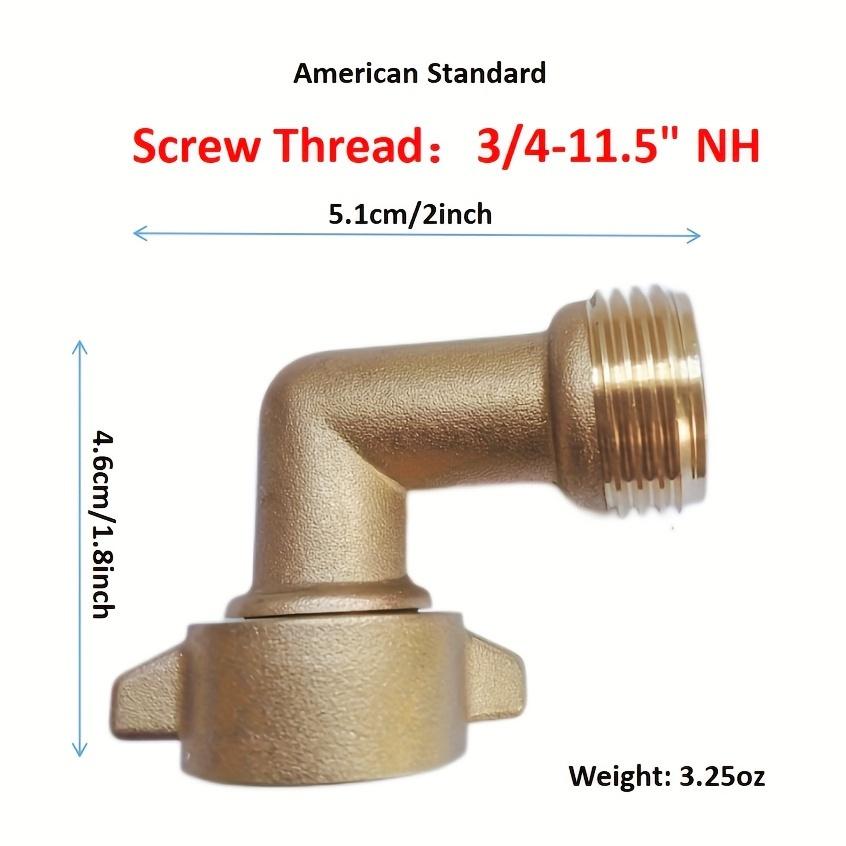 1pc 90 Degree RV Outdoor Garden Water Hose Hose Elbow Connector, Eliminate The Pressure Of RV Water Hose, Lead Free Solid Brass