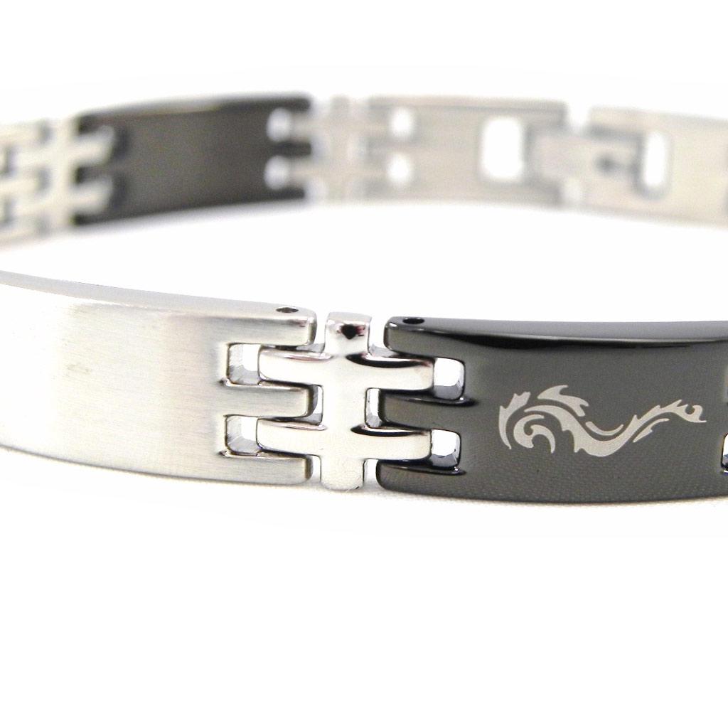 Les Trésors De Lily [E9170] - Men's Bracelet 'Peaceful' Steel - 21 Cm 8 Mm