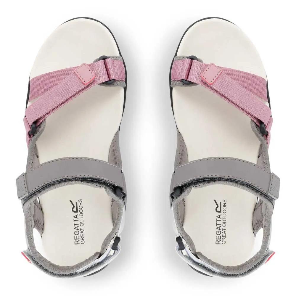 Regatta Santa Clara II sandals adjustable straps Grey/Lilas