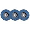 3Pcs Flat Flap Discs 75mm Grinding Wheels Wood Cutting For Angle Grinder 75mm 3 Inch Aperture 10mm 120 Grains Of Sand