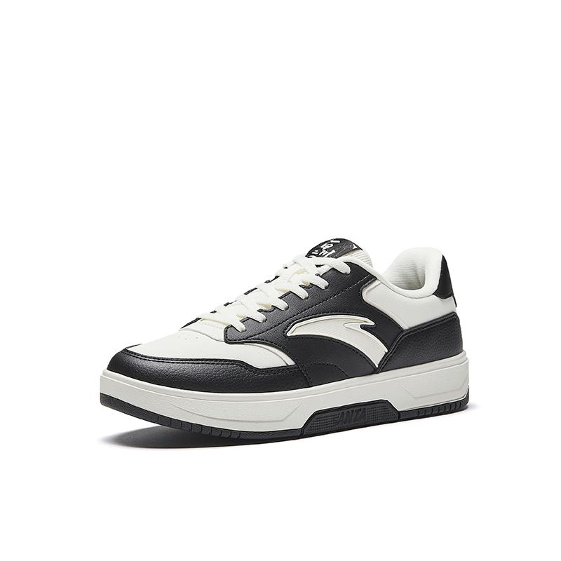 Anta Hundred Rivers Low Top Skateboard Shoes Women's White Black 122548013-1