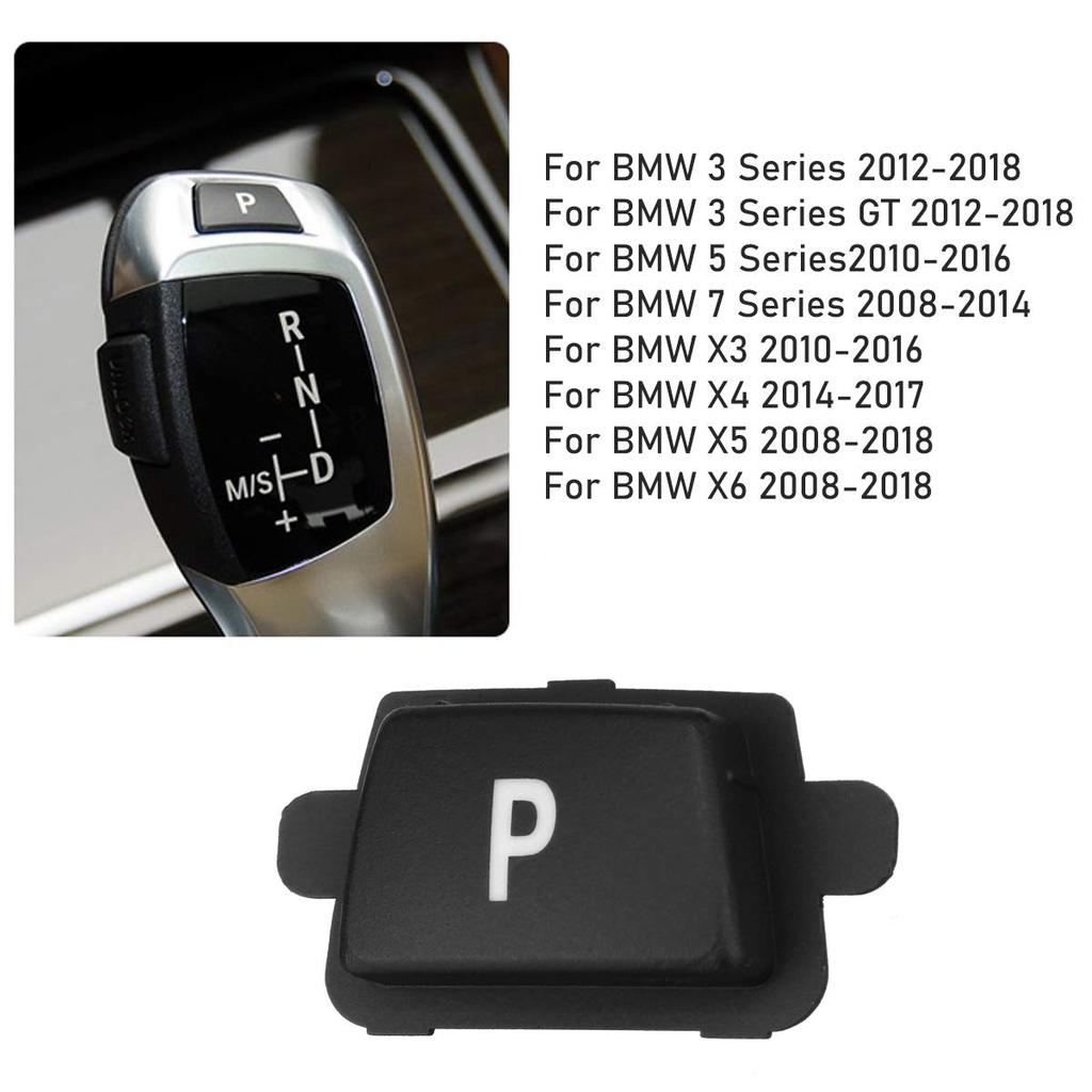 Jaronx Compatible with BMW Gear Shift P Button, Gear Shift Knob Lever Parking Button Cover Replacement Compatible with BMW 3' F30/F31/F34, 5'