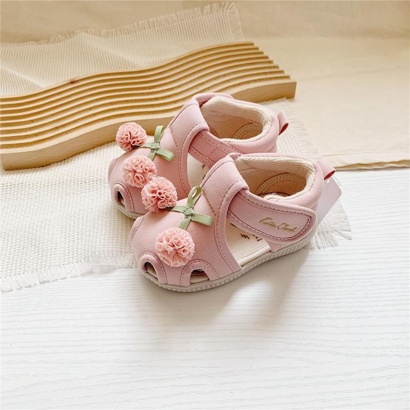 Baby Girl's Breathable Anti-Slip Soft Bottom Sandals Toddler Learning To Walk Shoes Cute Summer Footwear Comfort Walking Shoes