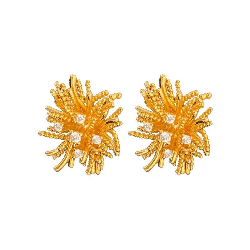 Dandelion Fireworks Earrings - High-end, Luxurious, Niche Style, Fashionable and Versatile Ear Jewelry