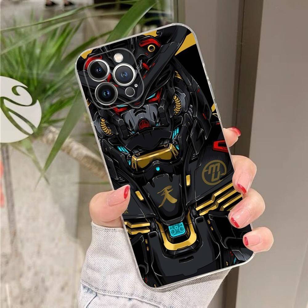 Cartoon G-Gundams Phone Case For IPhone 17 16 15 14 13 11 12 Pro Max 16 Plus Transparent
