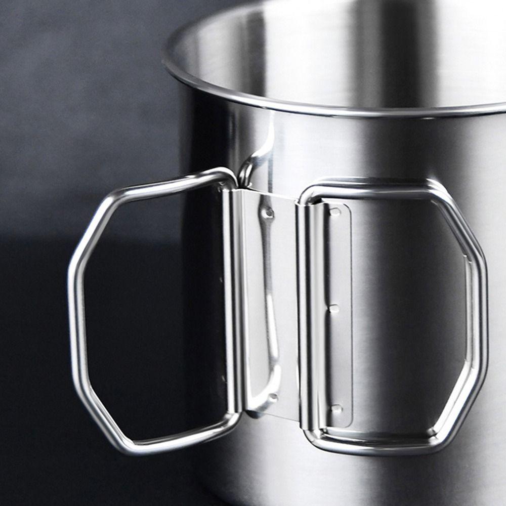 Stainless Steel Water Cup Portable Water Cup Accessories Gifts Drinking Cup
