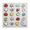 Embossed Cartoon Nail Art Stickers Decals Self-Adhesive Floral Nail Supplies