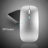 Universal Ultra-thin Rechargeable Mute Wireless Mouse for Notebook Computer PC