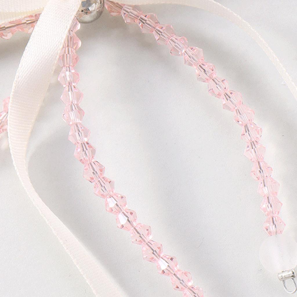 Брелок-лента с бантом, искусственный жемчуг, банты, подвеска для женских сумок и рюкзаков, красочный брелок для сумки, украшение