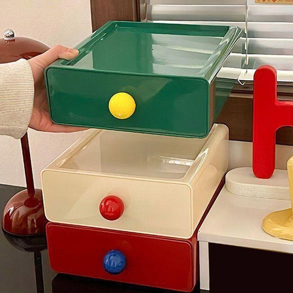 Stackable Desk Organizer Box Large Capacity Stationery Storage Rack  Home Office