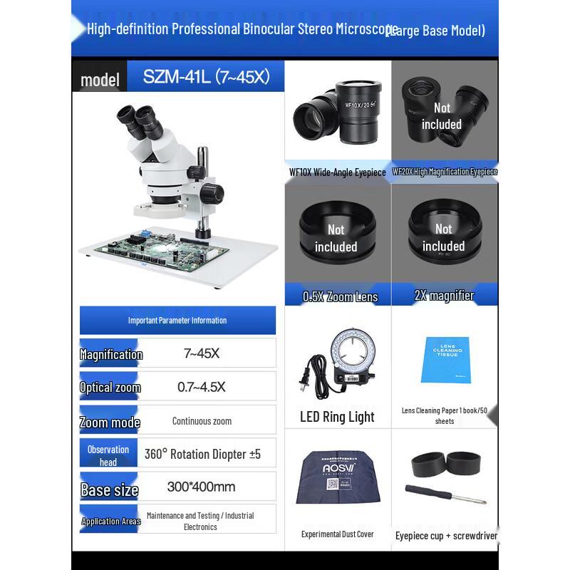 AOSVI Continuous Zoom Stereo Microscope