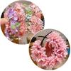 Colorful Flower Headband Double-sided Crown Hair Wreath Wedding Party Costume Headpiece for Bridal Women Hair Accessory