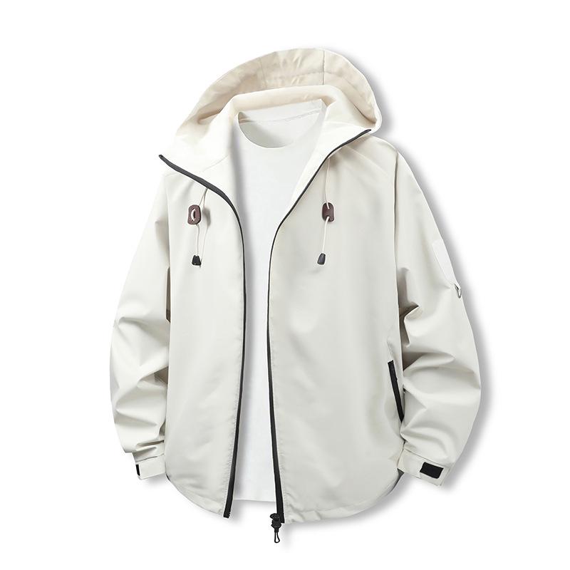 Unisex Winddichte Wasserdichte Kapuzen-Outdoorjacke: Trendig & Vielseitig für Frühling und Herbst