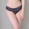 Luxury women's underwear, sexy lace transparent temptation briefs, low waist, hip lift, hollow pants