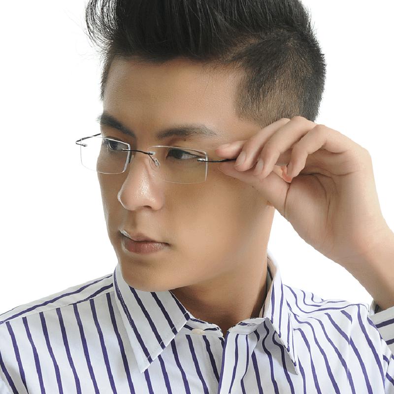 Ultralight Coating Frameless Myopia Glasses -1.0 -1.5 -2.0 To -5.0 Rimless Super Light Stainless Steel Hyperopia +1.0 +2.0 +4.0