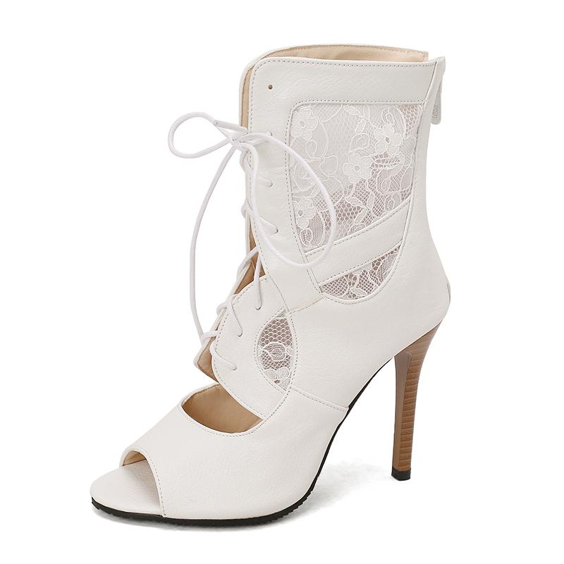 

Летние ботильоны Удобные женские сандалии Свидание Нарядные Устойчивые туфли на высоком каблуке для начинающих или продвинутых танцевальных классов 47 белый