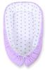 Baby Cocoon, Double-sided, Playpen, Swaddle, Premium BOBONO - Purple Dots/gray Stars