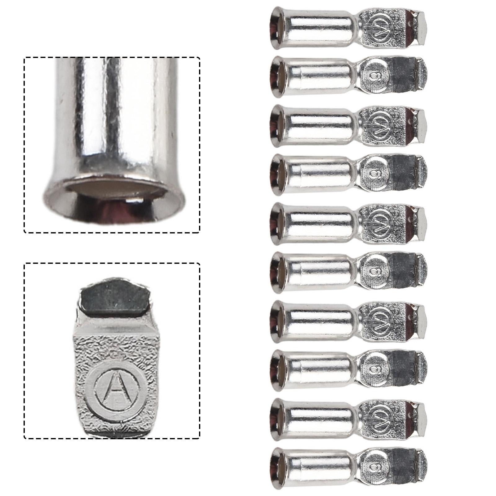 

10PCS FOR Anderson-Plug Contacts Pins Lugs Terminals For 50 Amp Connectors 12AWG