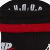 Air Jordan Legacy Crew Contrasting Colors Logo Sports Training Mid Calf Socks One Pair Black Unisex DA2560-010