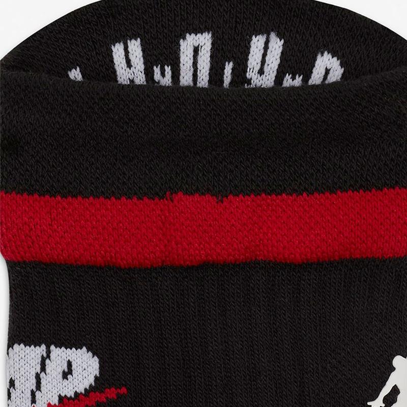 Air Jordan Legacy Crew Contrasting Colors Logo Sports Training Mid Calf Socks One Pair Black Unisex DA2560-010