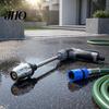 Durable Metal Hose Nozzle High Pressure Nozzle, Long Wand Booster Heavy Duty Garden Adjustable for Car Washing Yard Watering Roof Cleaning