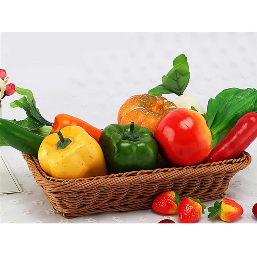 3pcs Artificial Pepper Simulation Fake Imitated Food Display Restaurants