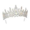 Luxurious Wedding Crowns Hairband with Rhinestones Decors Comfortable Styling Crownpiece For Bride And Reception Event