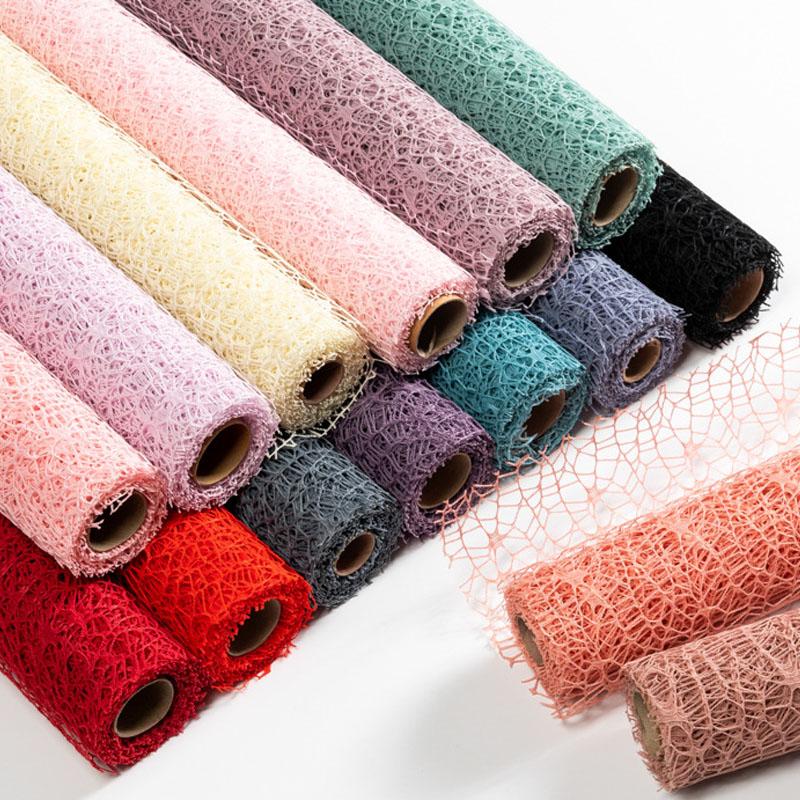 1 svazek Květinová síťka Síťovina s otvory Květinový papír Čerstvé Narozeniny Festival Dekorativní obal na kytici Papír na scrapbook Svatba Dekorace