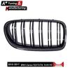 Gloss Black Carbon Fiber Front Grille for BMW 5 Series F10/F11/F18 2010-2017, Double Line Style