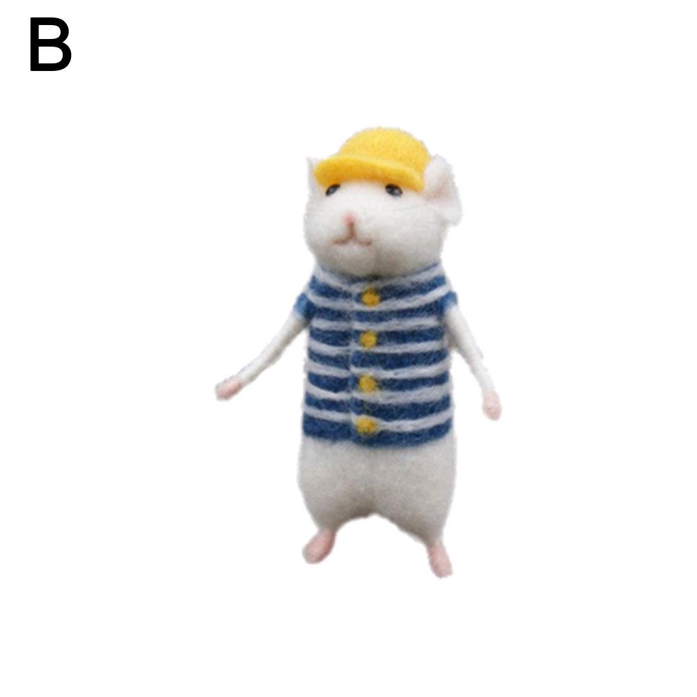 

НОВЫЙ набор для валяния из шерсти Сделай сам Мышь Игрушка Кукла Набор для тыкания иглой Упаковка Шерстяные наборы Незаконченный Ручной работы Материал Мешок Войлочная игрушка Подарок на вечеринку