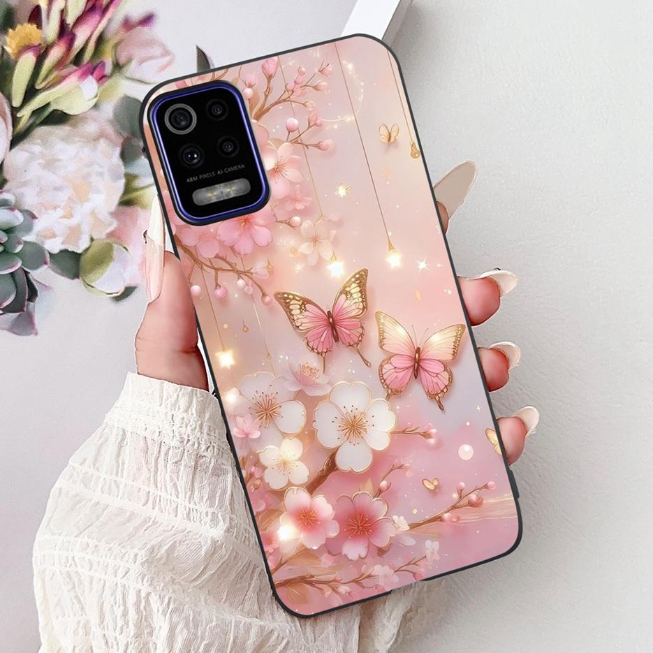 For LG K52 K62 2020 Case LM-K520 LM-K525 Stylish Love Heart Painted Cover Soft TPU Phone Case For LG K62 K 52 LGK52 LGK62 Fundas