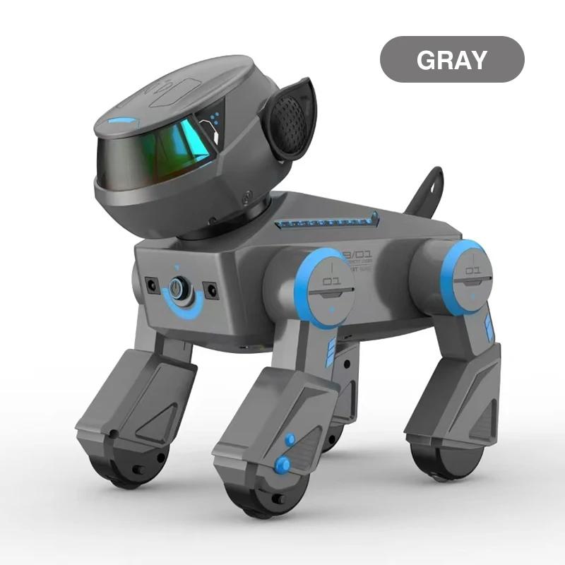 non-toxic Remote Control Robot Dog Programmable Smart Interactive Robotic Pets with Bluetooth Music Dancing Dogs Toys for Kids children Gifts