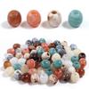 40pcs/lot Colored Barrel Shape Acrylic Beads Big Hole Loose Spaced Imitation Jade Beads For DIY Bracelet Bags Decor Accessories
