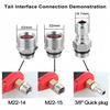 Short Pressure Washer Gun 3/8 & M22-14/15mm Universal Quick Connector for High Pressure Hose