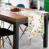 Spring Watercolor Wildflower Linen Table Runner Home Decor Summer Colorful Floral Kitchen Dining Table Runner Wedding Decoration