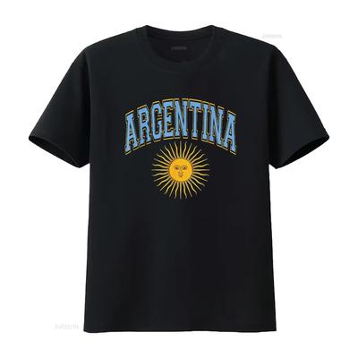 Argentinië Varsity Zon van Mei Lichtblauw Tekst Amber Comfortabel T-shirt voor Dames Stijlvol vintage Gewassen designer kleding