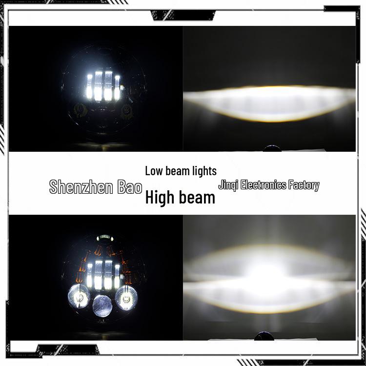 Gravity-Sensing Auxiliary Light for 5.75-Inch Harley Headlights